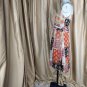 Sheri Martin Mix Print  Braided Straps Tie Back Side Zip Dress Size 6