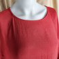 Umgee USA Red Oversize Light Weight Layered Hem Dress Size S