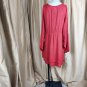 Umgee USA Red Oversize Light Weight Layered Hem Dress Size S