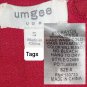 Umgee USA Red Oversize Light Weight Layered Hem Dress Size S