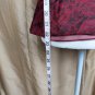 New With Tags Vintage Crimson & Black Print  Side Tie Top Size 10