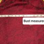 New With Tags Vintage Crimson & Black Print  Side Tie Top Size 10