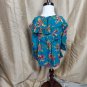 Matilda Jane Teal Floral Print Ruffled Detail Top Size 6-12 Mos.