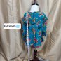 Matilda Jane Teal Floral Print Ruffled Detail Top Size 6-12 Mos.