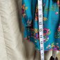 Matilda Jane Teal Floral Print Ruffled Detail Top Size 6-12 Mos.
