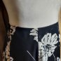 Jones New York 100% Silk Blackand White Printed Layered Skirt Size 4
