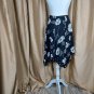 Jones New York 100% Silk Blackand White Printed Layered Skirt Size 4