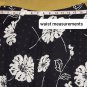 Jones New York 100% Silk Blackand White Printed Layered Skirt Size 4
