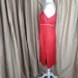 Ambrosia red and white trim detail dress  size M