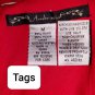 Ambrosia red and white trim detail dress  size M
