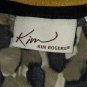 Kim Rogers Printed Boat Neckline Top Size M