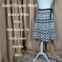 Saint Tropez West White Sparkle A-line Side Button Closing Skirt Size 4