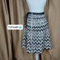 Saint Tropez West White Sparkle A-line Side Button Closing Skirt Size 4