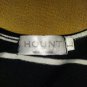 Hount Black & White Striped Scoop Neckline Elastic Waistband Pocket Dress Size L