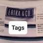 Erika & co. White & Blue Striped Cotton Blend Top Size M