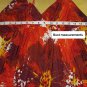 Chesley Shades Of Orange Printed Twisted Neck Tie Maxi Dress Size XL