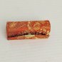 New Red & Gold Print Snap Close Lipstick Case With Mirror