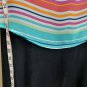 Torrid Size 1 Colorful Striped Upper Pocket Sheer Tank Top