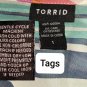 Torrid Size 1 Colorful Striped Upper Pocket Sheer Tank Top