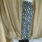 toto n ko black / ivory print elastic waist skirt size M