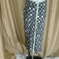 toto n ko black / ivory print elastic waist skirt size M