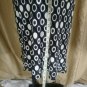 toto n ko black / ivory print elastic waist skirt size M