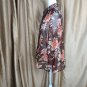 Alfred dunner brown print button down top size 12