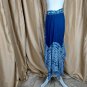 PASSPORT Wide Elastic Waistband Tear Flared Skirt Size L