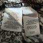 Jones New York Gray And Black Print Keyhole Neckline Top Size L