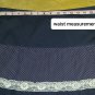 New Russell Kemp Collection Bohemian Romance Navy Blue Print Maxi Skirt Size 12