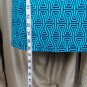 Market & Spruce Green & Black Print Elastic Waistband Dress Size XL