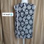 Passport Black & White Print Detail Neck Line Size M