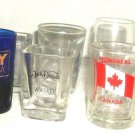 6 fun Assorted Logo & Plain  shot wishkey/ vodka glasses