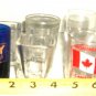 6 fun Assorted Logo & Plain  shot wishkey/ vodka glasses