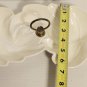 Vintage Double Leaf White Cracked Finish Candy Dish # 100