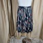 GRACE gray Print Spandex Blend  Belted Skirt Size XL