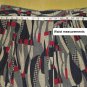GRACE gray Print Spandex Blend  Belted Skirt Size XL
