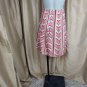 Ann Taylor LOFT Peach & Brown cotton  Print  Size Zip Skirt Size 6