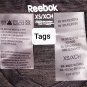 Reebok Gray &White Reflective Stripes Side Zip Pocket Top Size XS