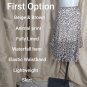 First Option beige brown animal print waterfall hem skirt size L