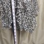 First Option beige brown animal print waterfall hem skirt size L
