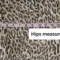 First Option beige brown animal print waterfall hem skirt size L