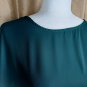 Cupio Green Ruffled Hem Futter Top Size L