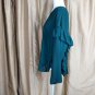 Cupio Green Ruffled Hem Futter Top Size L