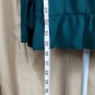 Cupio Green Ruffled Hem Futter Top Size L