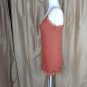 New Eye Candy Rustic Orange Lace Trim Adjustable Straps Tank Size M
