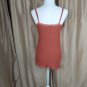 New Eye Candy Rustic Orange Lace Trim Adjustable Straps Tank Size M