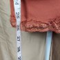 New Eye Candy Rustic Orange Lace Trim Adjustable Straps Tank Size M