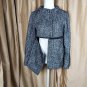 Charles Nolan New York Wool ,Mohair Blend Zip Full/ Crop Jacket Size 8