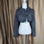 Charles Nolan New York Wool ,Mohair Blend Zip Full/ Crop Jacket Size 8